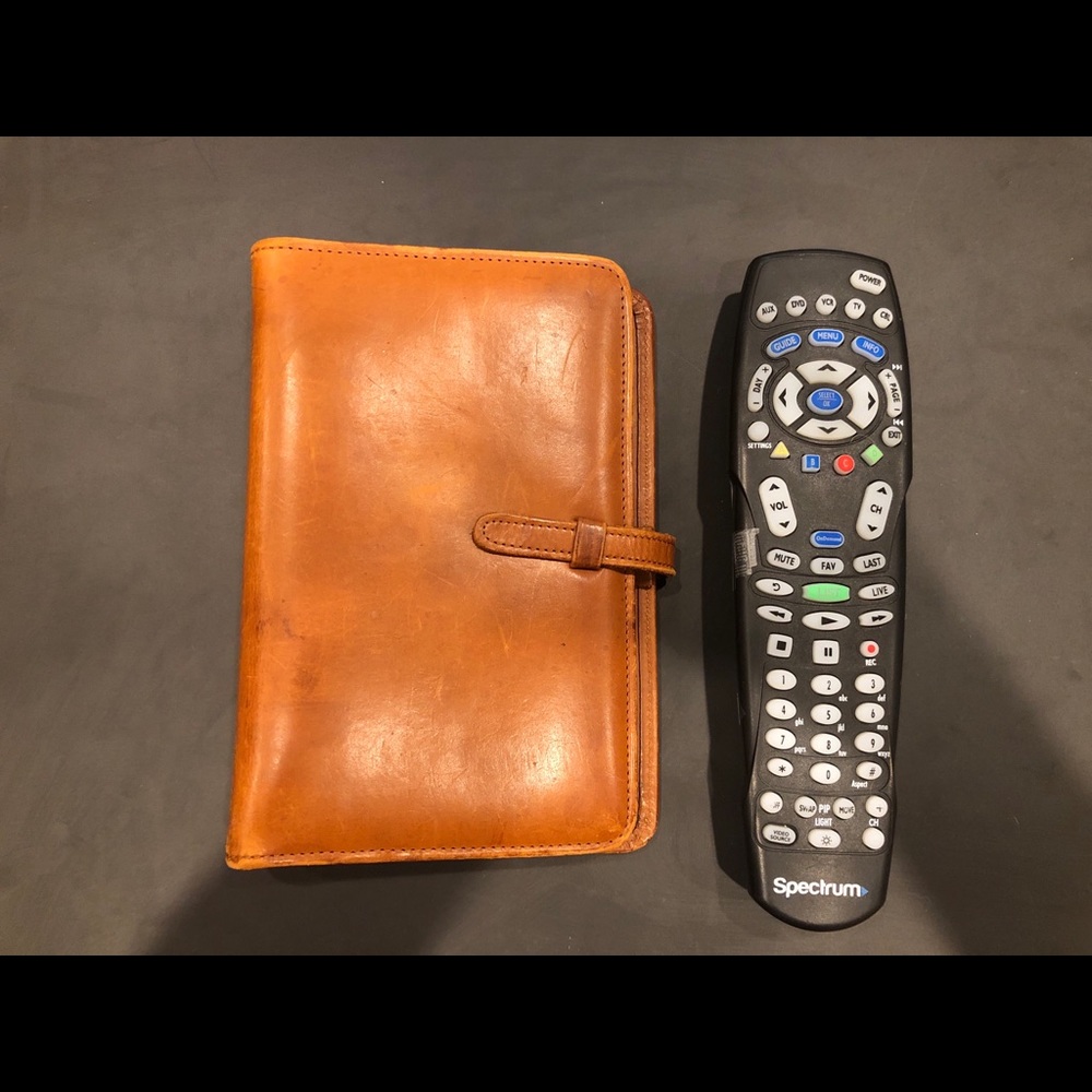 Coach leather planner